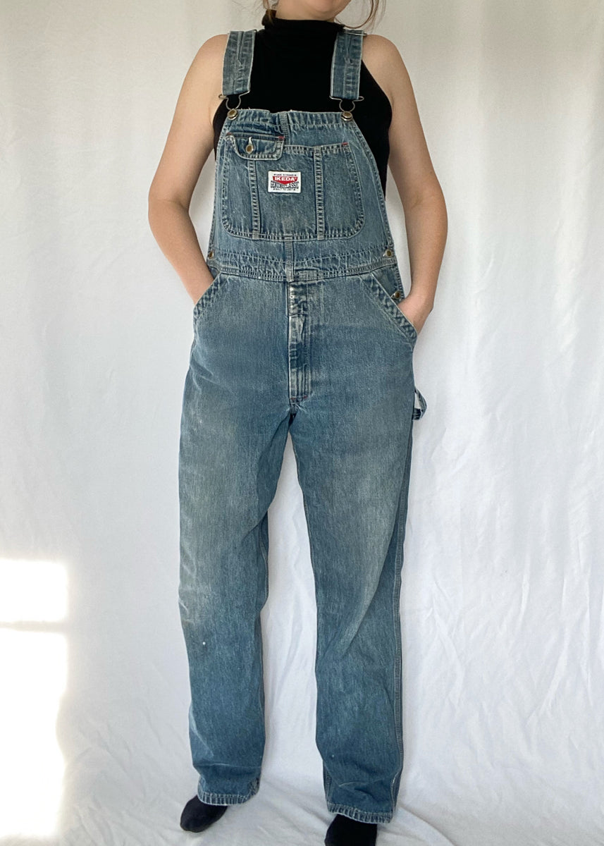 90's Blue Denim Ikeda Overalls – StylEthics