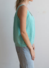 Turquoise Stretch Knit Tank