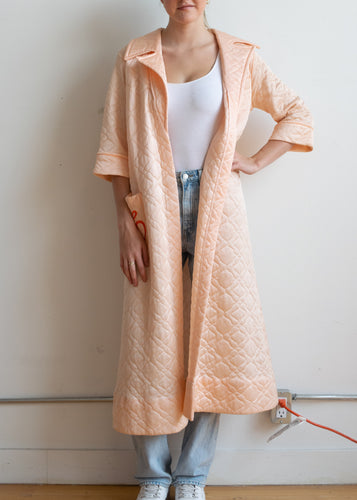 70's Quilted Pink Robe