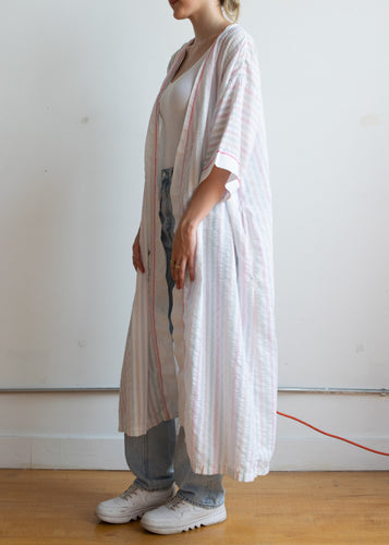 70's Pastel Striped Robe