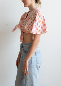 Hand Made 70's Butterfly Sleeve Crop