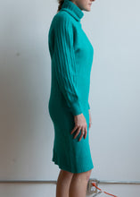 80's Turquoise Sweater Dress