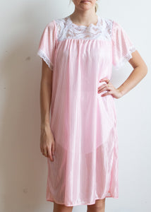 70's Semi Sheer Pink Nightgown