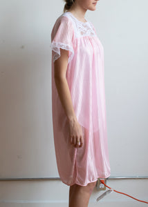 70's Semi Sheer Pink Nightgown