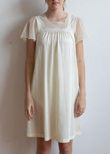 60's Butter Yellow Sheer Nightgown