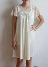 60's Butter Yellow Sheer Nightgown