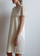 60's Butter Yellow Sheer Nightgown