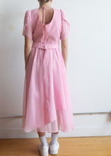 60's Pink Chiffon Dress