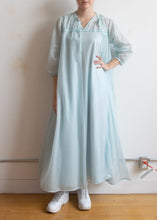 70's Powder Blue Robe and Gown Set