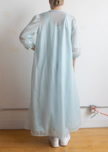 70's Powder Blue Robe and Gown Set