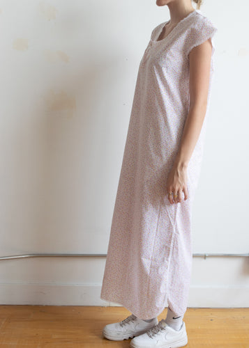 80's Speckled Cotton Nightgown