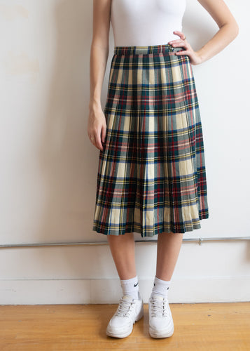 Vintage 70's Wool Tartan Skirt