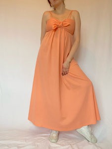 70's Peach Tank Dress