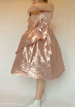 80's Pink Metallic Party Dress