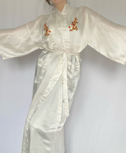 70's Golden Dragon Silk Robe