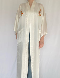 70's Golden Dragon Silk Robe