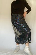 80's Sequin Midi Skirt