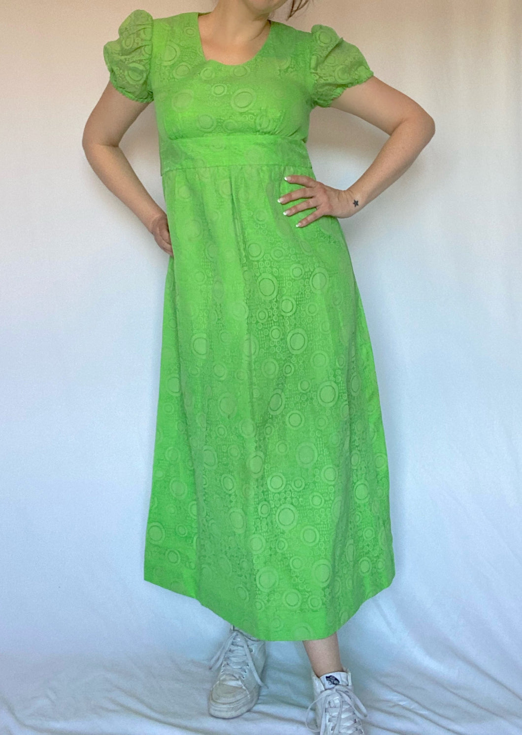 60's Green Maxi Dress