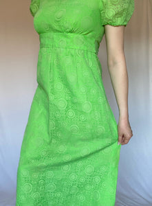 60's Green Maxi Dress