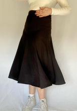 90's Black Midi Skirt