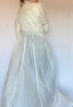 40's Ivory Embroidered House Dress