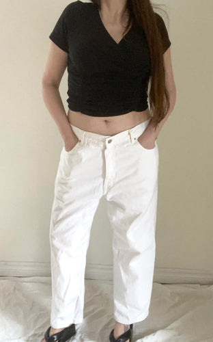 90's White CK Jeans