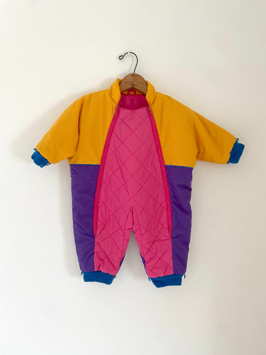 90's Infant Colour Block Snowsuit