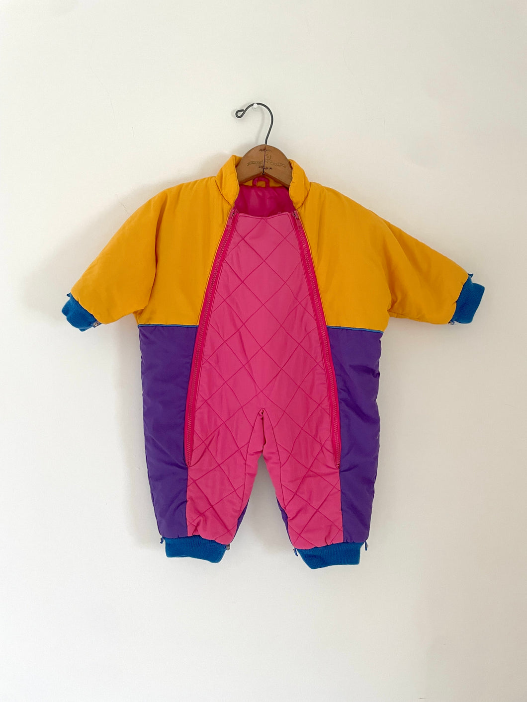 90's Infant Colour Block Snowsuit
