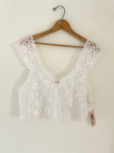 90's Deadstock White Lace Camisole