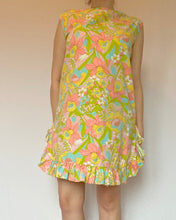 60's Pastel Floral Mini Dress