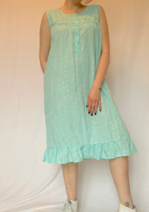 90's Mint Green Sleeveless Nightgown