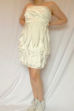 90's White Strapless Party Dress