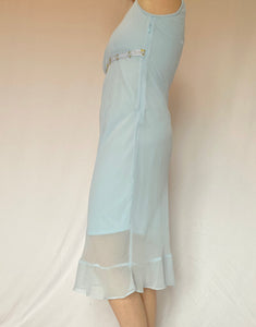 90's Powder Blue Midi Dress