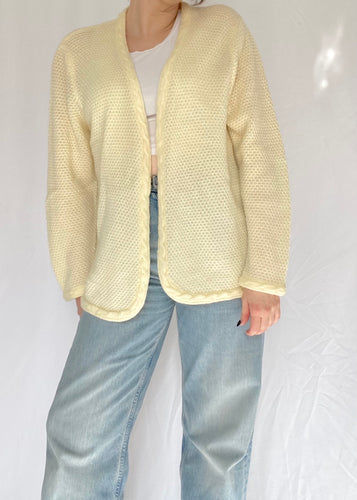 70's Ivory Eaton Cardigan