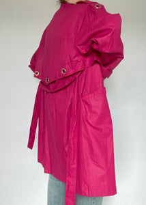 90's Pink Lightweight Trench Coat