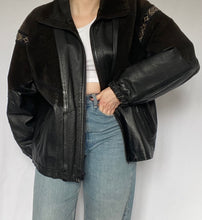 80's Black Leather Jacket