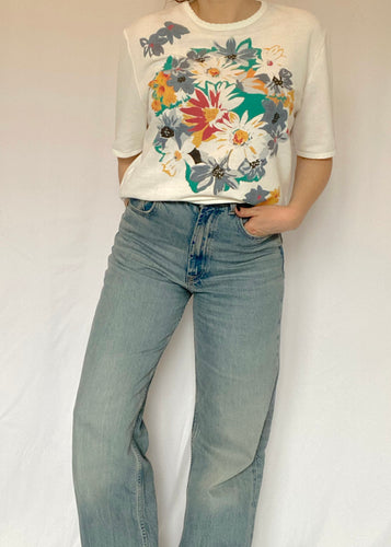 80's Floral Graphic Tee