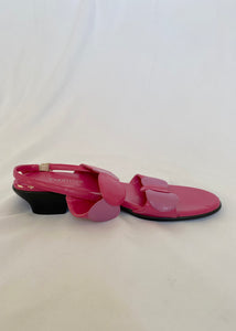 90's Pink Block Heel Sandals