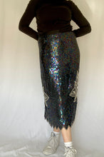 80's Sequin Midi Skirt