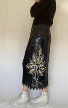 80's Sequin Midi Skirt