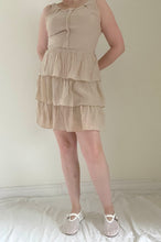Y2k Tiered Ivory Cocktail Dress