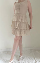Y2k Tiered Ivory Cocktail Dress