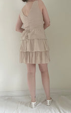Y2k Tiered Ivory Cocktail Dress