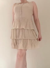Y2k Tiered Ivory Cocktail Dress