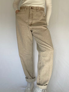 90's Beige Lee Denim Jeans