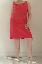 90's Coral Dress with Overlay