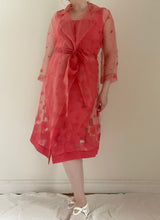 90's Coral Dress with Overlay