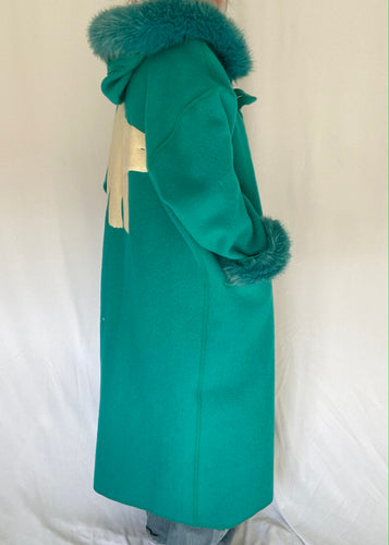 80's Turquoise Linda Lundstrom Parka and Accessories