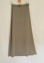 90's Olive Belted Midi Skirt