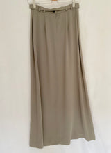 90's Olive Belted Midi Skirt